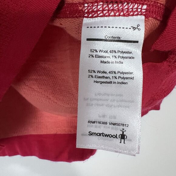 Smartwool Women's Intraknit 200 Thermal Merino Wool Base Layer Seamless Red Sz S - Picture 8 of 11